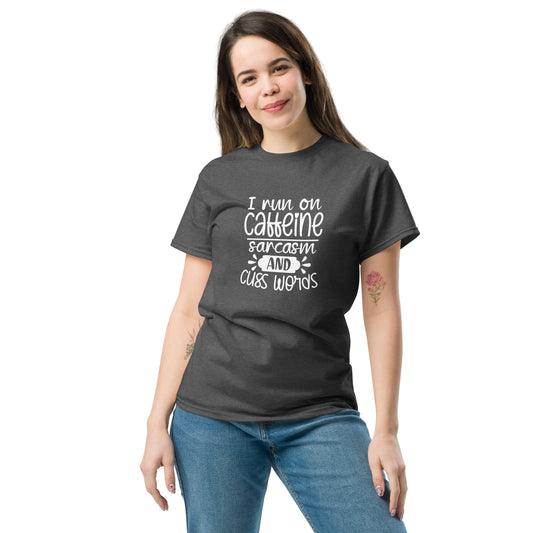 Caffeine, Sarcasm, & Cuss Words T-Shirt